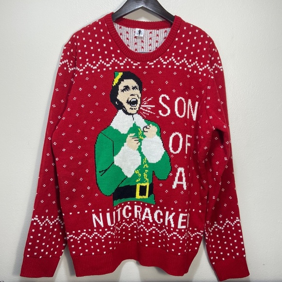 ELF Other - Elf Son of A Nutcracker Knitted Christmas Sweater Sz XL
